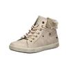 Sneaker MUSTANG SHOES "Mustang Shoes Sneaker Lederimitat/Textil", Damen, Gr. 36, beige, Lederimitat, Textil, casual, Schuhe