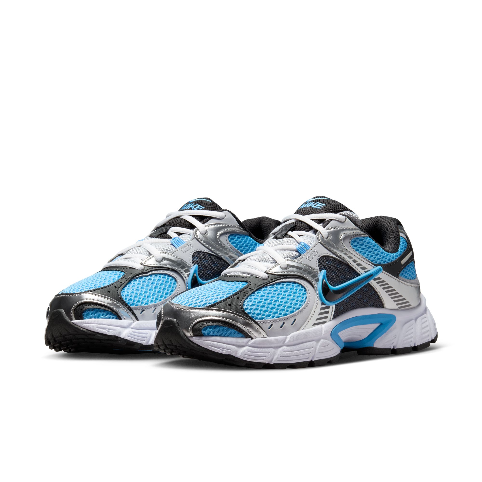 Sneaker NIKE SPORTSWEAR "W NIKE V5 RNR", Damen, Gr. 41, university blau, schwarz, anthrazit, Synthetik, Textil, Schuhe Sneaker, inspiriert vom Design des Y2K Nike Vomero 5