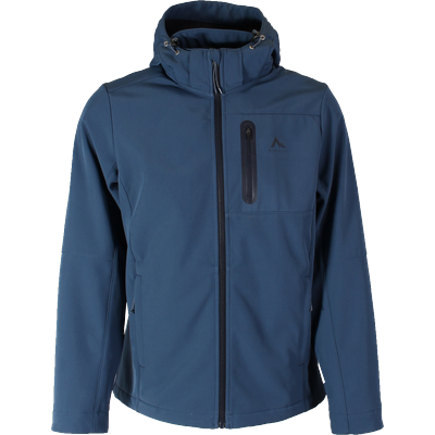 Outdoorjacke MCKINLEY "Jacke Kadino II M", Herren, Gr. XXL, blau (schwarz denim), Obermaterial: 95% Polyester, 5% Elasthan, sportlich, Langarm eingesetzt angesetztes Bündchen verstellbar, Jacken Image