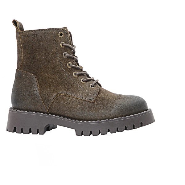 Ten Points - Women's Penny Lace Suede Boots - Freizeitstiefel 38 | EU 38 braun/grau