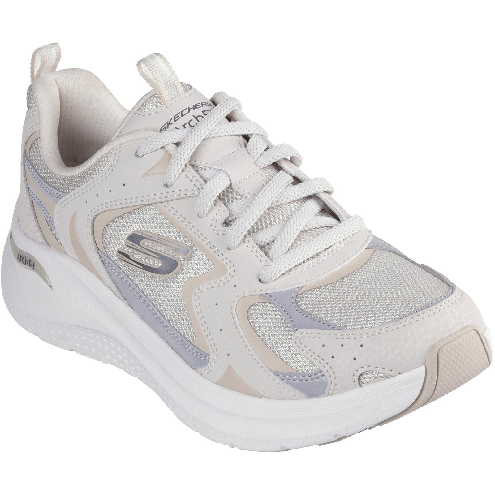 Skechers Arch Fit 2.0 Vintage Luxe Leder Damenschuhe Natural