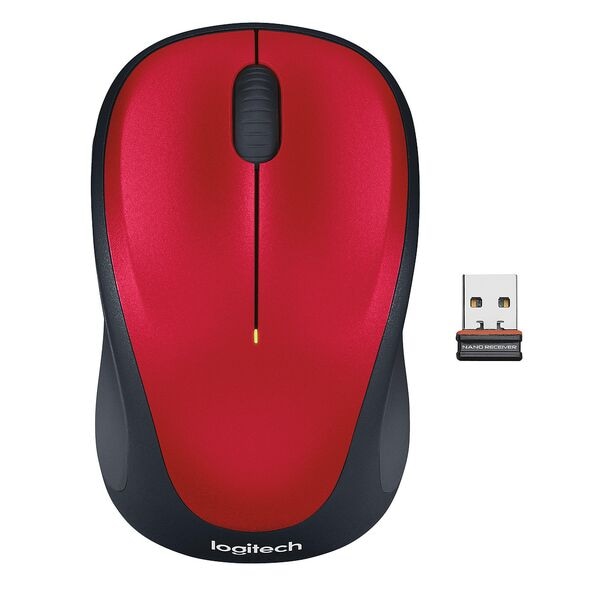 Logitech Kabellose Maus »Wireless Mouse M235« rot rot, 9x3.3x5 cm Image