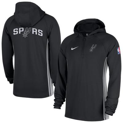 San Antonio Spurs Nike Kapuzenpullover mit Viertelreißverschluss – Herren Image