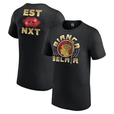 Schwarzes Bianca Belair NXT Debut Authentic T-Shirt für Herren Image