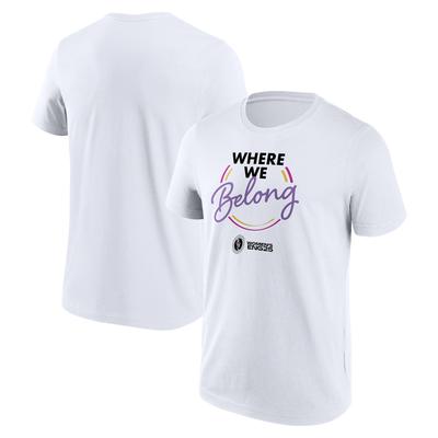 Damen-T-Shirt „Rugby-Weltmeisterschaft 2025 – Wo wir hingehören“ – Weiß – Unisex Image