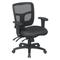 Office Star ProGrid Back Managers Chair with 2-Way Adjustable Arms and Dual Function Control and Sea
