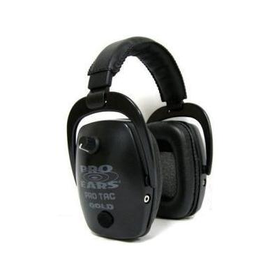 Pro Ears Pro Tac Slim Gold NRR 28 Black Ear Muff GS-PTS BLK