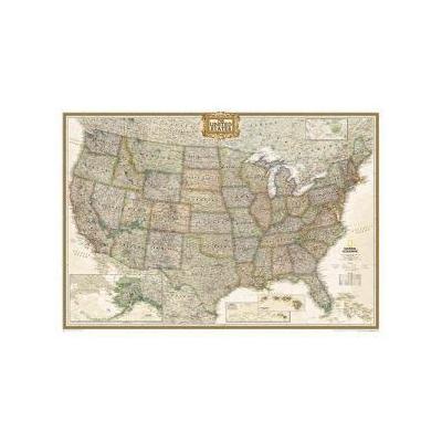 National Geographic Re00620117 United States Executive Map Enlarged