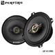 Q-PERTORS Altoparlanti audio coassiali per auto a 4 vie Potenza massima 450 W 5-1/4 pollici rotondi Una coppia per altoparlanti per porta anteriore