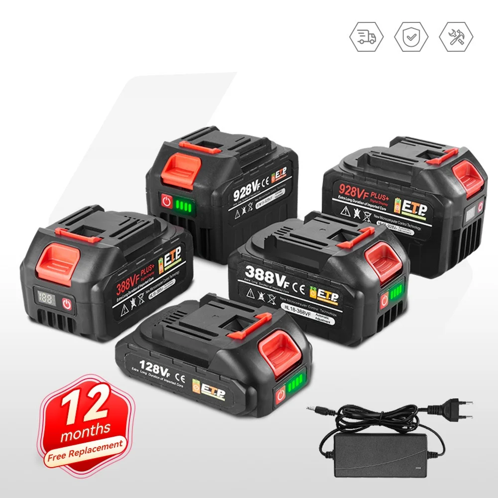 Lithium Battery Power Tool Accessories 21v Electric Display Battery Pack Charger 마끼다 21v 배터리 Аккумулятор Makita 마끼다 배터리21v 밧데리