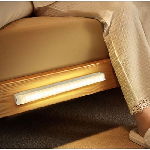 Unterschrankleuchte, magnetischer Smart-Sensor ohne Durchschlag, wiederaufladbare LED-Leuchten, intelligentes, kabelloses, magnetisches LED-Nachtlicht mit menschlicher Körperinduktion für Küche, Image