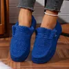 Herbst Winter Fashion Lace Up Warm Halten Bequeme Atmungsaktive Plattform Wohnungen Schuhe für Frauen Plus Größe 36-43 Frauen stiefel