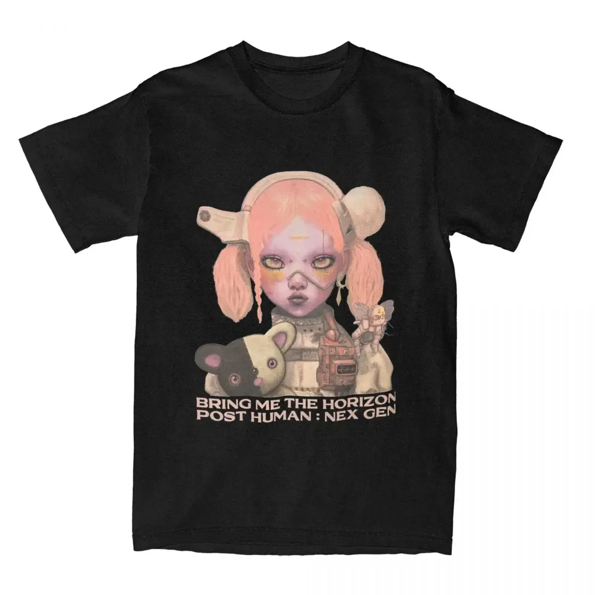 2025BRING ME THE HORIZONS T-Shirt Beach Post-Human Nex Gen Vintage Baumwolle Harajuku T-Shirt Erwachsene/Kind Kurzarm Freizeitkleidung Image