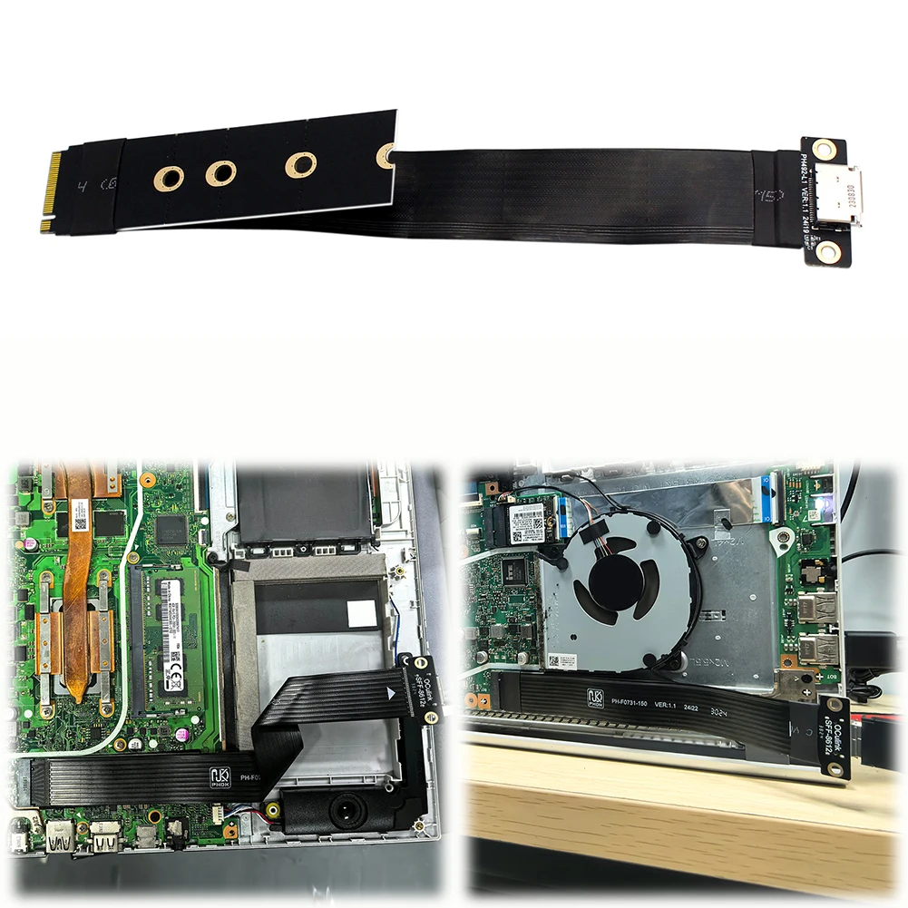 M.2 NVMe zu Oculink Buchse Adapterkabel Laptop Grafikkarte Verlängerungskabel für stabile Übertragung im Gaming-PC Image