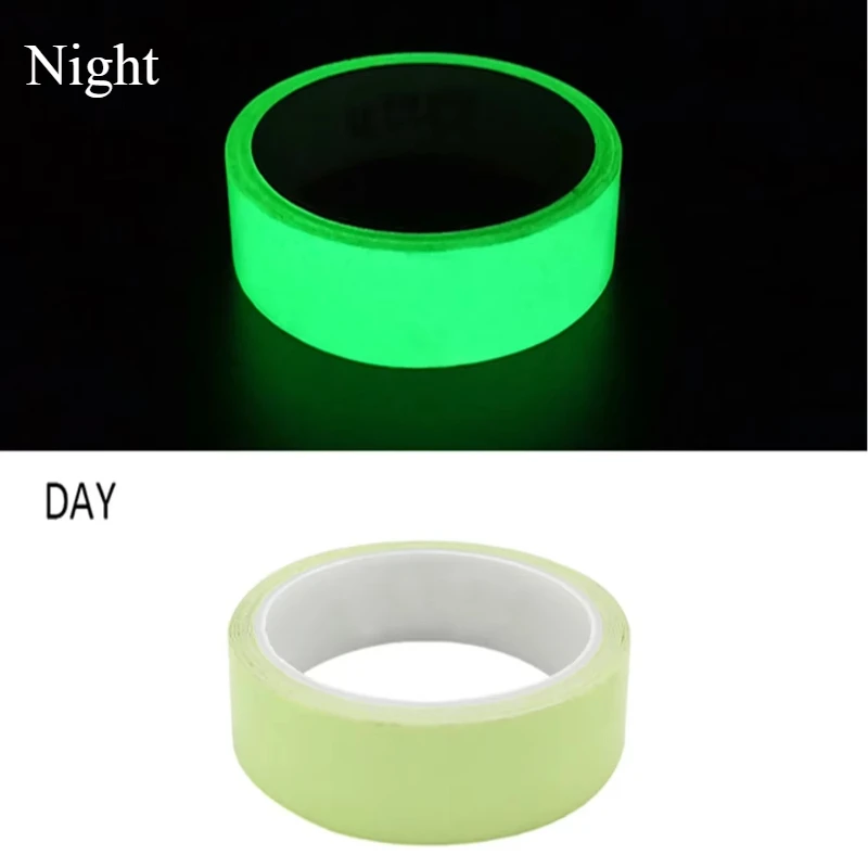 Fluoreszierendes Klebeband: Warnband für Treppen- und Brandschutz, bühnengrünes, kollisionssicheres Leuchtband Image