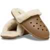 Pantoffel CROCS "Classic Fuzz Scuff", Herren, Gr. 45, braun, Croslite, casual, Schuhe, Hausschuh, Clog mit Warmfutter