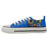 Ballerina DOGO "Liria Low-Top Sneaker Meow Attack Damen Sneaker", Damen, Gr. 38, Normalschaft, blau, Textil, Schuhe, Handgefertigt