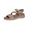 Riemchensandale CAPRICE "Caprice Sandalen Leder", Damen, Gr. 38, weiß (sanftes weiß), Leder, casual, Schuhe