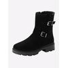 Stiefelette SHEEGO, Damen, Gr. 44, schwarz, Veloursleder, Schuhe