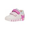 Lauflernschuh GEOX "Geox Halbschuhe Lederimitat/Textil", Kinder, Gr. 23, bunt (weiß, pink), Lederimitat, Textil, casual, Schuhe