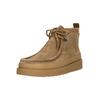 Stiefel CLARKS "Wallabee FTR2 High", Damen, Gr. 44, beige (sand), Leder, casual, Schuhe, aus weichem Veloursleder