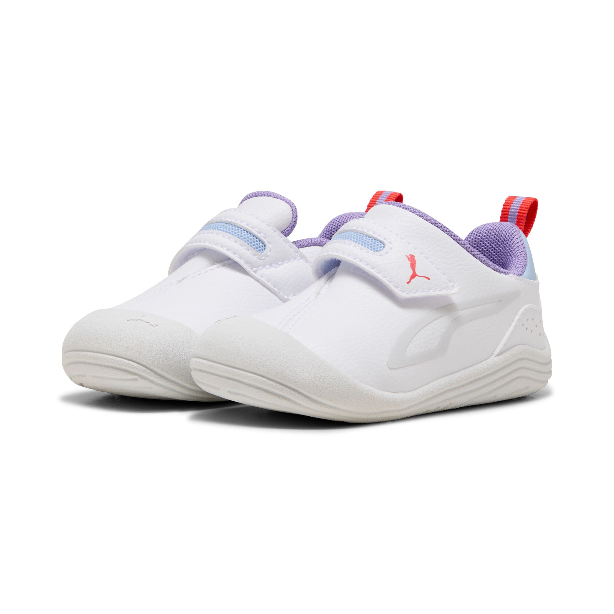 Sneaker PUMA "KITTEN SL V INF", Gr. 22, puma weiß, silber mist, fierce rot, Synthetik, Schuhe Image
