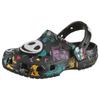Clog CROCS "Nightmare Multi Classic Clog", Kinder, Gr. 30, bunt (multi), Croslite, kontrastfarbene Details, casual, Schuhe, Hausschuh mit bunten Halloween-Motiven