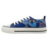 Ballerina DOGO "Liria Low-Top Sneaker Feathers Of The Owl Damen Sneaker", Damen, Gr. 39, Normalschaft, blau, Textil, Schuhe, Handgefertigt