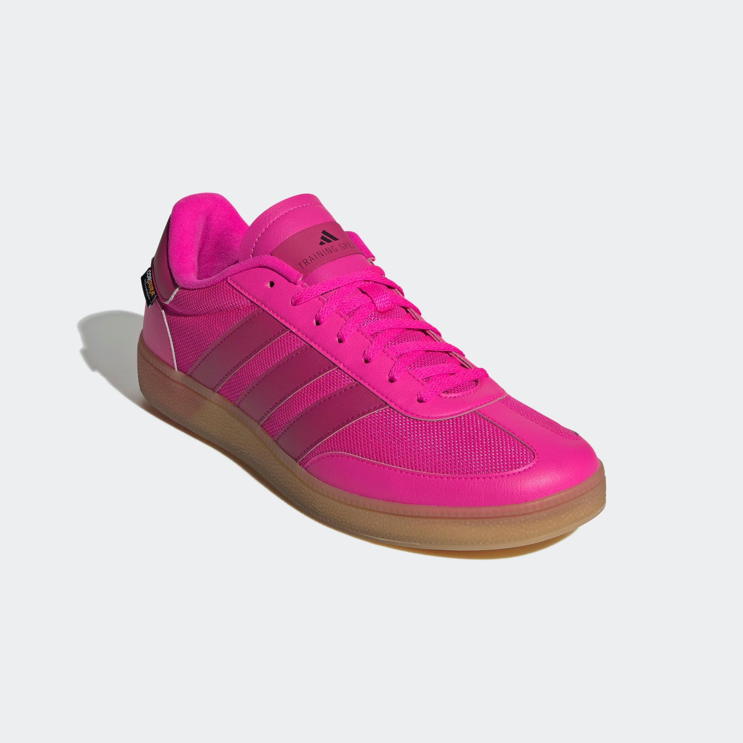Trainingsschuh ADIDAS PERFORMANCE "SPEZIAL", Damen, Gr. 39, shock pink, bold pink, core schwarz, Leder, Textil, Schuhe