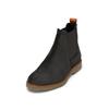 Chelseaboots MARC O'POLO "aus softem Velours-Rindleder", Herren, Gr. 43, schwarz (schwarz graphite), Obermaterial: 100% Leder (Rind), unifarben, Schuhe