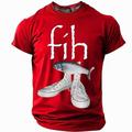 Per uomo Pesce Gergo divertente Maglietta Manica Corta maglietta Stampa 3D Girocollo Camicia Moda Quotidiano Streetwear Quotidiano Nero Rosso Blu Estate Primavera Abbigliamento S M L XL XXL XXXL