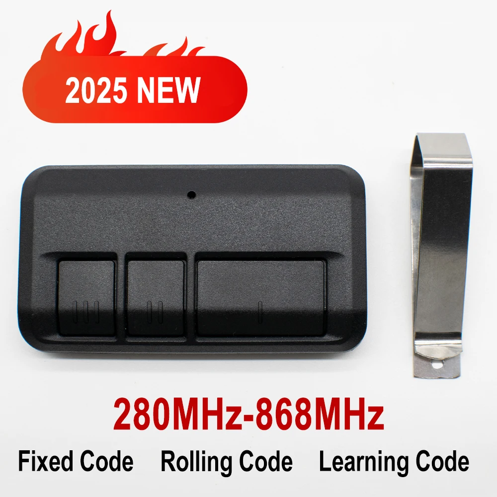 2025 NEUER Klon 433 MHz bis 868 MHz Garagentor Tor Fernbedienung Duplikator Schlüsselanhänger Öffner Kopie 433 868 MHz inklusive Clip Image
