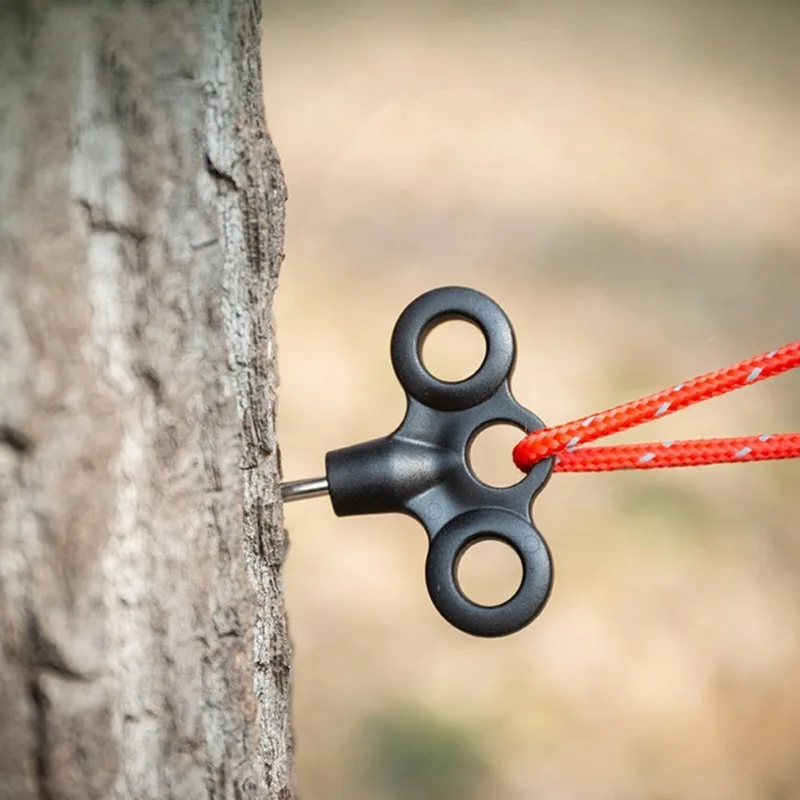 10 Stück Erdnägel mit mehreren Seilen zur Befestigung, Bodenanker aus Edelstahl für Camping, Wandern, Trampolinzelte, robust für den Außenbereich Image