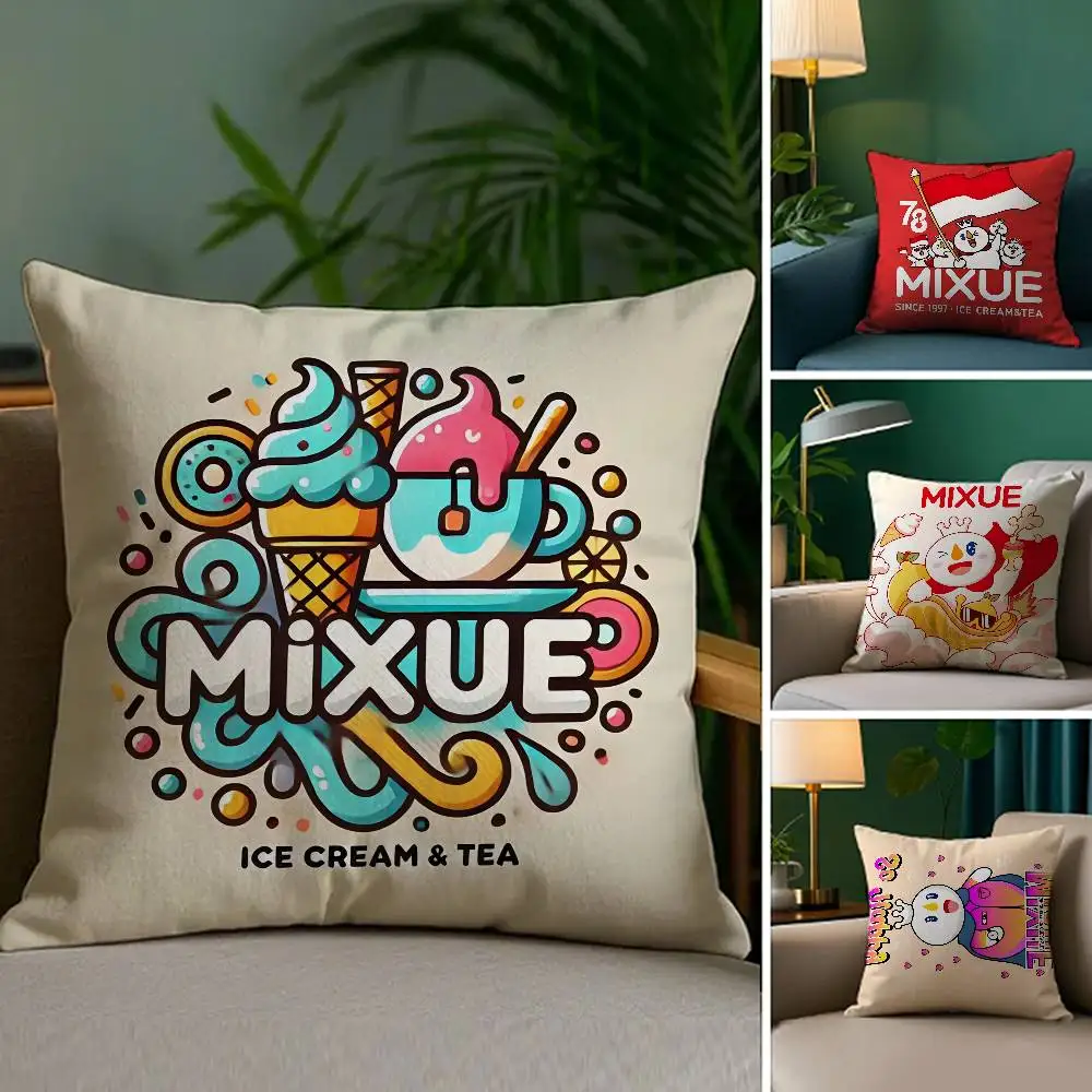 MIXUE Kissenbezug für Eis und Tee, Anti-Dustmite, unsichtbarer Reißverschluss, Schlafsofa Image