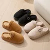 Winter Casual frauen Hausschuhe Hause Plüsch Luxus Designer Frau Schuhe Indoor Flauschigen Plattform Fuzzy Pelz Rutschen Elegante Wohnungen Weichen