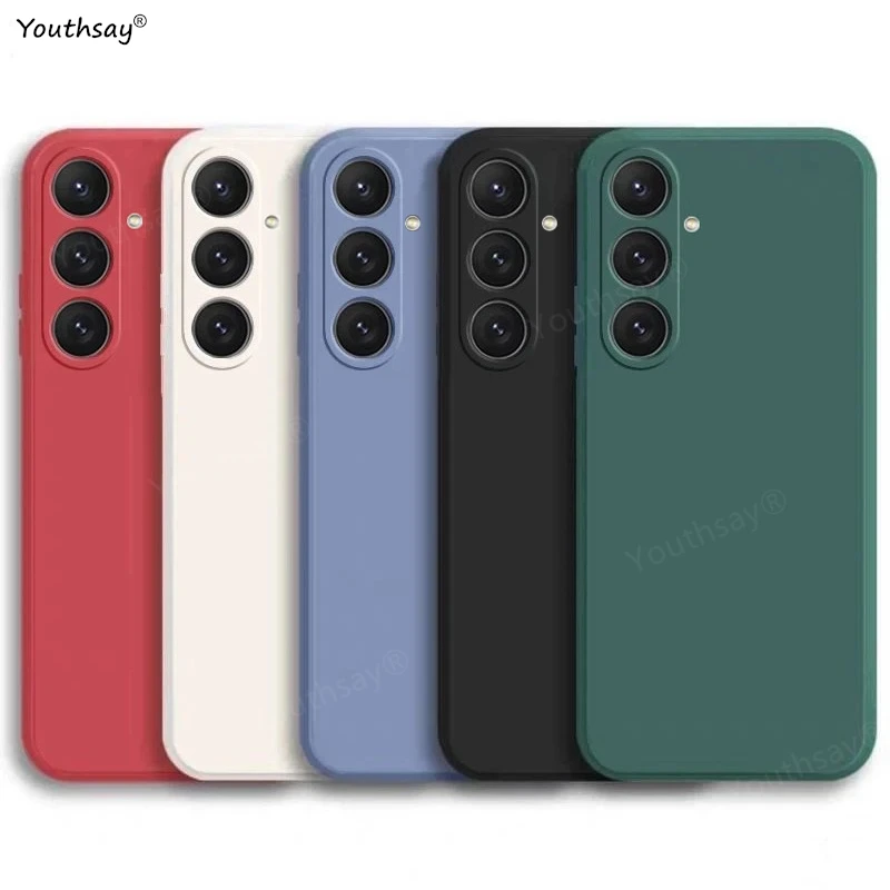Per Samsung Galaxy S25 FE Custodia Cover Samsung Galaxy S25 FE Fundas Coque Custodia posteriore morbida in silicone liquido originale Samsung S25 FE