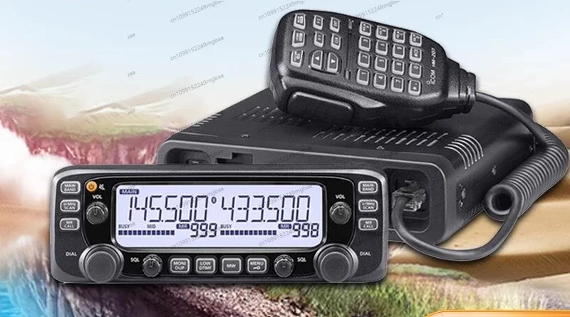 IC-2730E High Power Auto Intercom Radio Dual UV Segment Dual Display Span Segment Relais Off-road