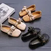 2023 neue Baby Mädchen Weiche Leder Bogen Knoten Casual Wohnungen Kleinkind Mary Janes Sommer Sandalen Kinder Kinder Schuhe