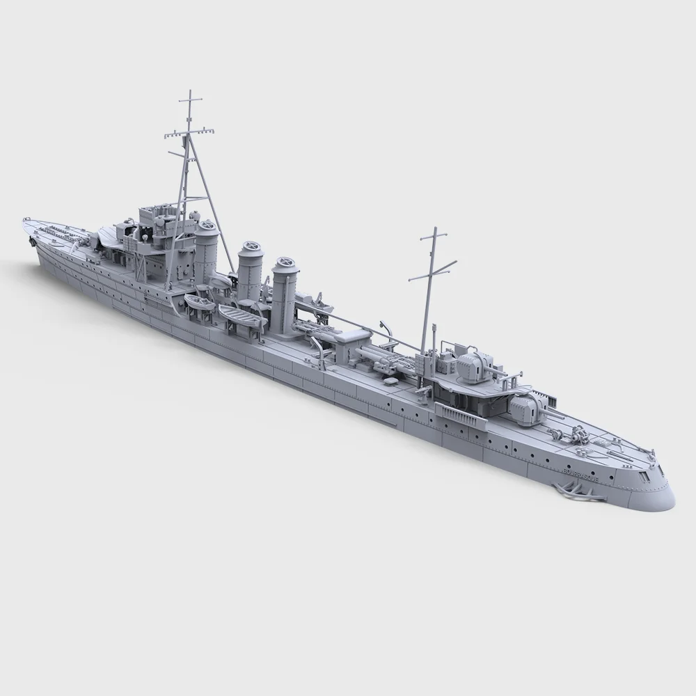 MRY-SFW SSC745 1/700 1/350 Bourrasque-Klasse Französischer Zerstörer Bourrasque 1939 Vollständiger Rumpf Militärmodellbausatz Miniatur Statisches Modell Image