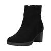 Stiefelette GABOR COMFORT "Gabor Comfort Stiefelette Veloursleder", Damen, Gr. 41, schwarz, Veloursleder, casual, Schuhe