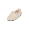 Hausschuh MARC O'POLO "aus Baumwoll-Teddyfell", Damen, Gr. 38, weiß (creamy weiß), Baumwolle, unifarben, Schuhe