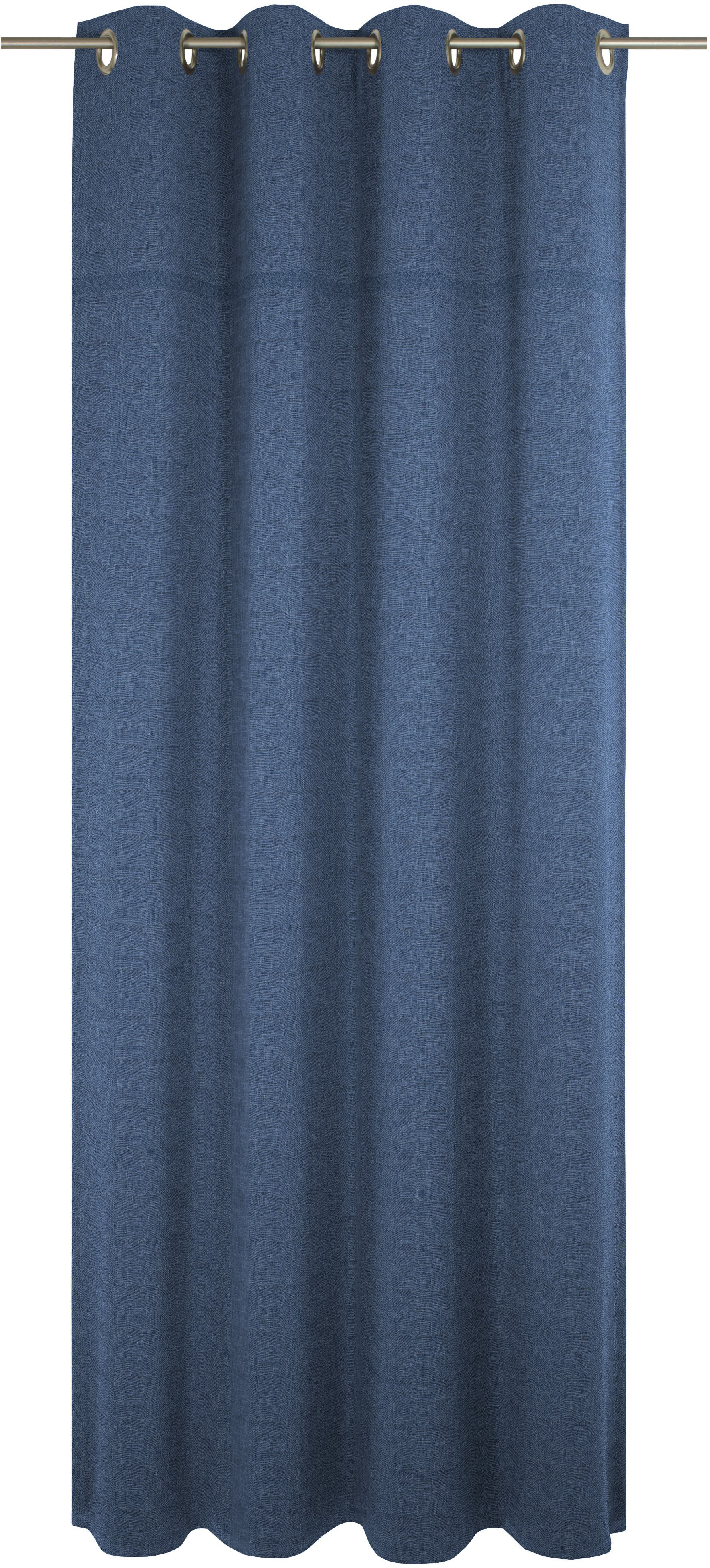 Vorhang WIRTH "Wiessee", blau, B:150cm H:325cm, Baumwolle, Leinen, Modal, Gardinen, nach Maß Image