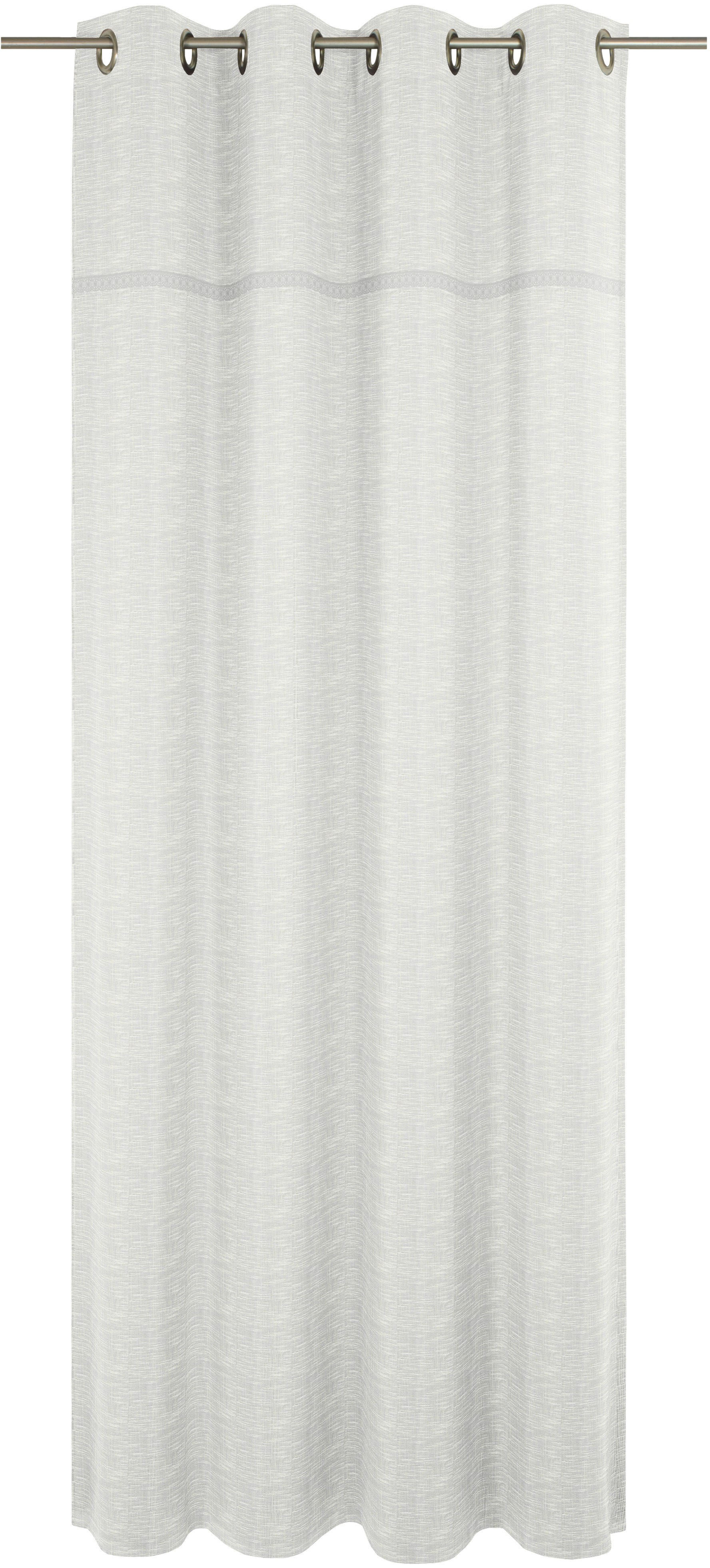 Vorhang WIRTH "Wiessee", weiß, B:150cm H:185cm, Baumwolle, Leinen, Modal, Gardinen, nach Maß Image