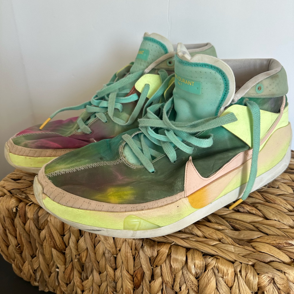 Nike Shoes | Used Men’s Kd Basketball Shoes Size 16 Multi Color | Color: Green/Pink | Size: 16