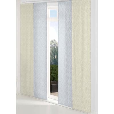 Schiebegardine WIRTH "Telfort" Gr. 2, grau, B:60cm H:175cm, Jacquard, Baumwolle, Polyester, Gardinen Image