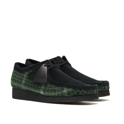 Clarks Originals Wallabee Textile Herren Stiefel In Grün Image
