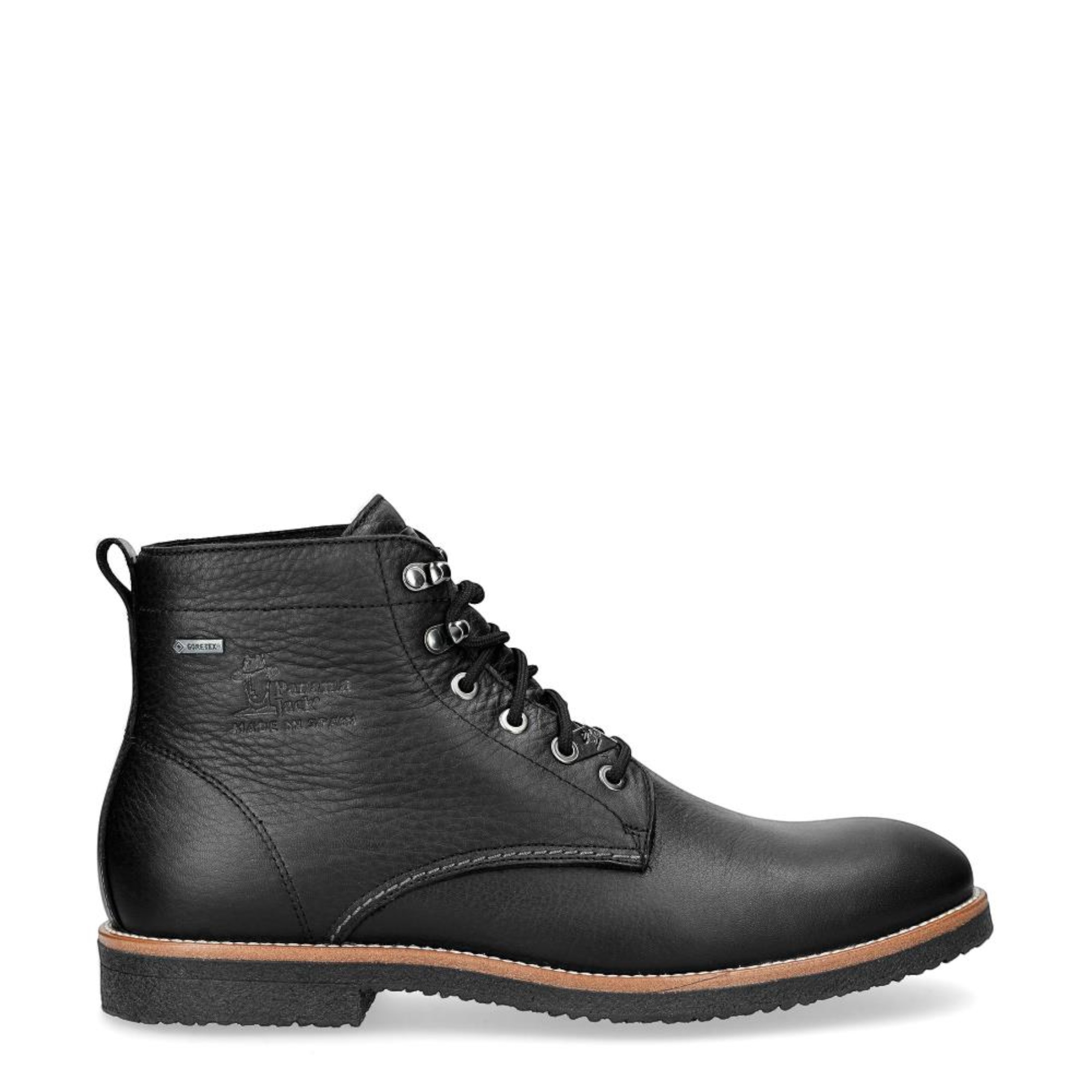 Panama Jack Herren Glasgow GTX C3 Schwarze wasserdichte Lederstiefeletten Image