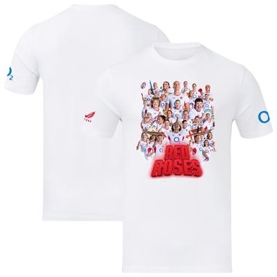 Red Roses Damen Rugby World Cup 2025 Champions Grafik T-Shirt - Unisex Image