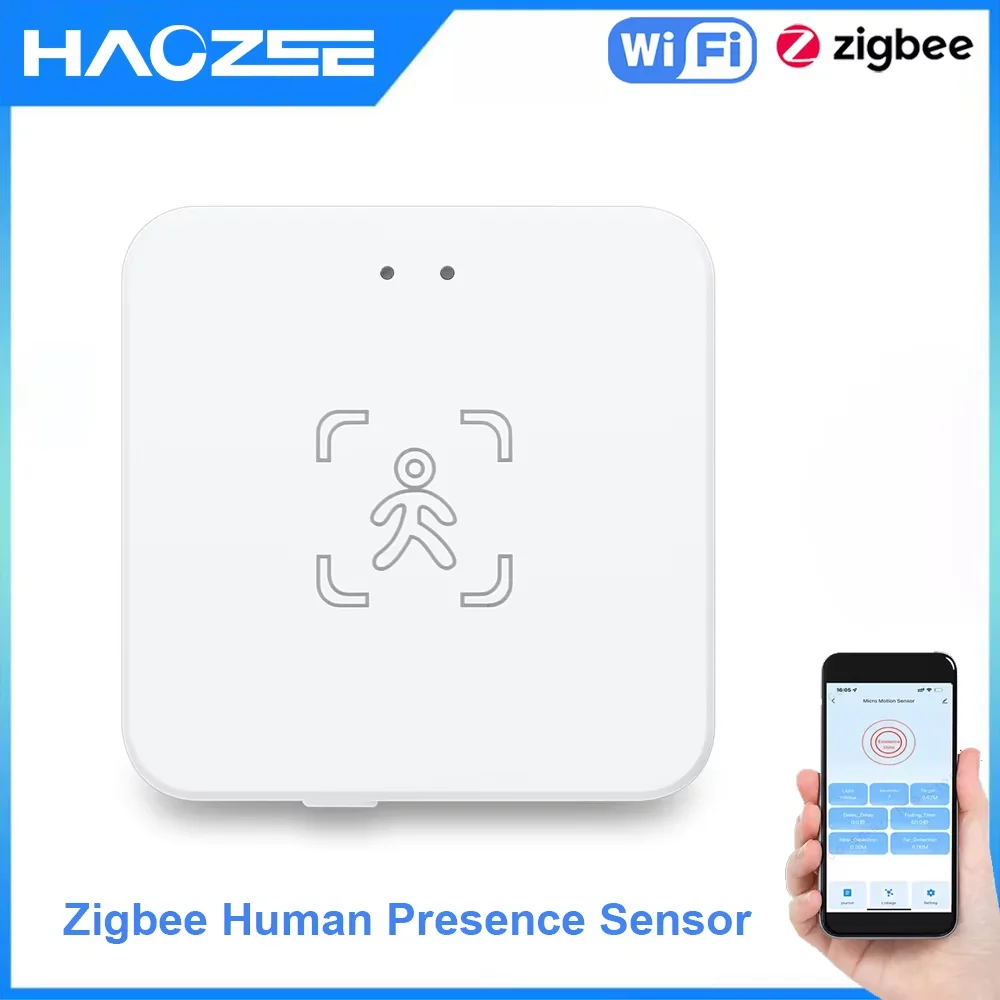 Zigbee Human Presence Detector Smart Human Body PIR Sensor Radar Detector Motion Sensors Support Home Assistant