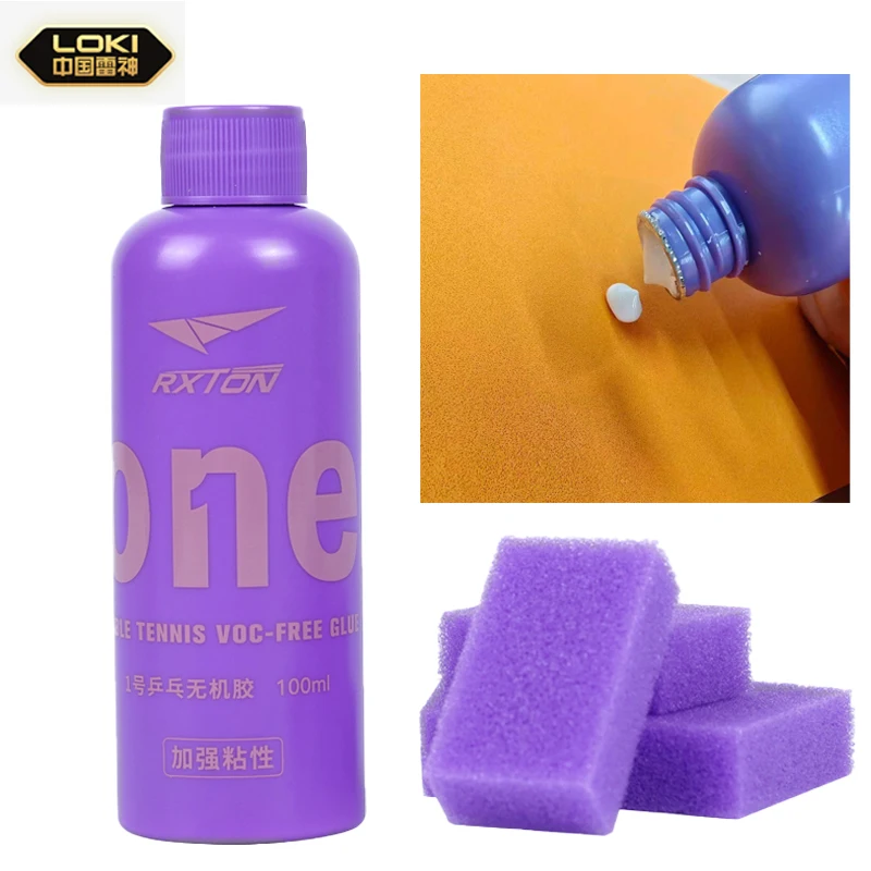 LOKI No.1 50/100ml Table Tennis Rubber Glue Adhesive Professional Enhance Viscosity for Ping Pong Racket Accessories Sponge Wipe